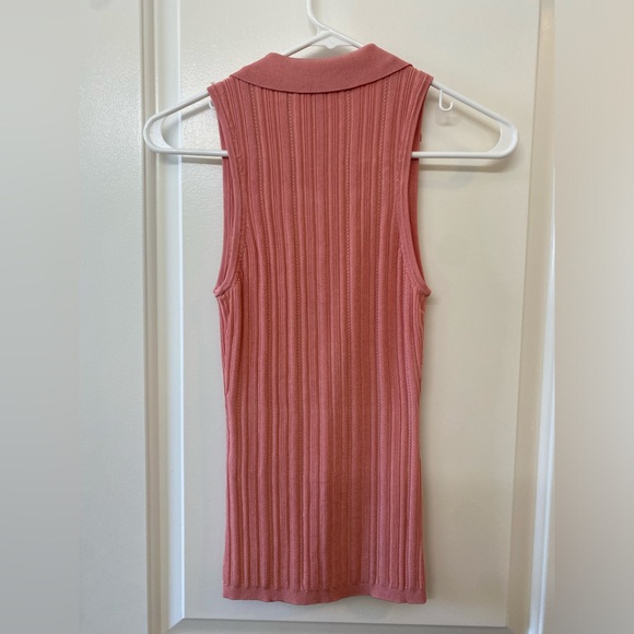 WHBM Half Zip Rib Halter Sweater Tank - Picture 7 of 7